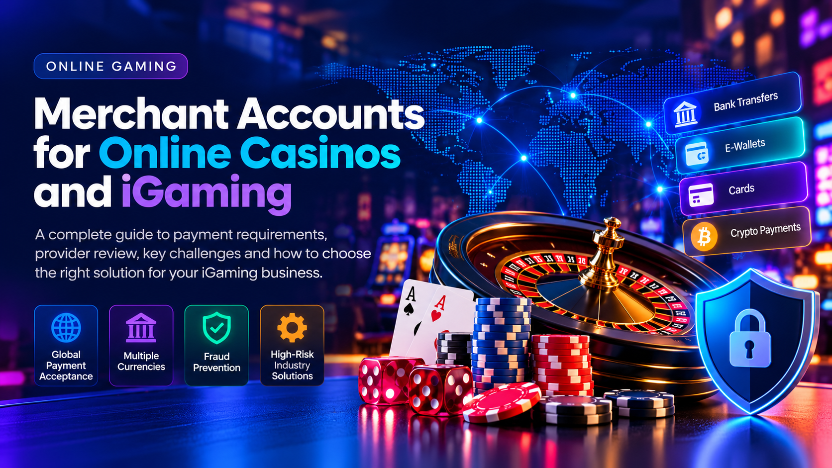 Online gaming merchant accounts for online casinos and iGaming